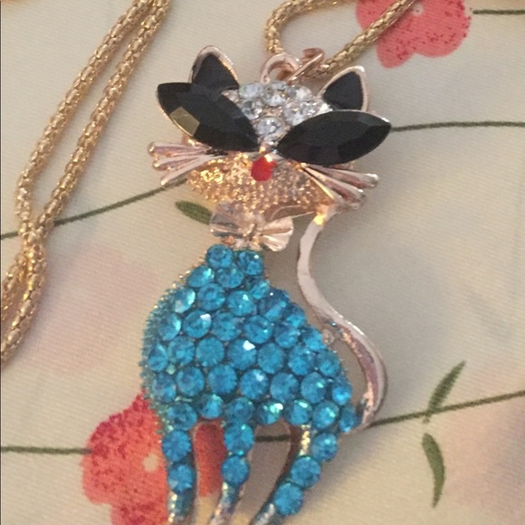 😎Lovely Blue Cat Pendant - Picture 3 of 4